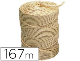 CU02 Cuerda sisal 3 cabos Liderpapel rollo  1Kg. 167m.
