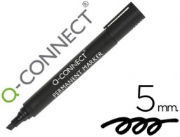KF26042 Rotulador Q-Connect tinta negra punta biselada