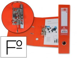 AZ52 Archivador de palanca Liderpapel Folio PVC naranja