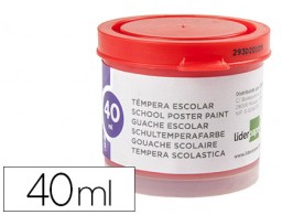 TP66 40ml. témpera escolar Liderpapel roja