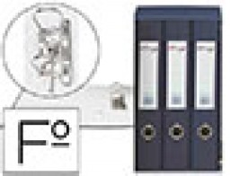 Modulo Pardo 3 carpetas de 2 anillas 40 mm. Folio azul