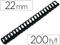 KF32117 CJ50 canutillos Q-Connect plástico blanco 22 mm.