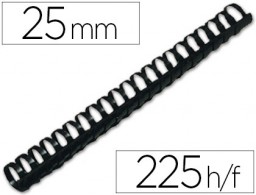 KF32119 CJ50 canutillos Q-Connect plástico blanco 25 mm.