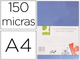 KF32120 CJ100 tapas de encuadernación Q-Connect PVC Din A-incoloro 150 micras