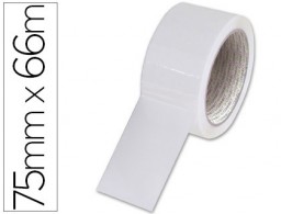 KF11211 Cinta adhesiva de precinto Q-Connect PP blanca 66m.x75mm.