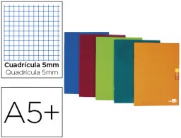 LB63 Libreta Liderpapel Scriptus A5+ 48h 90g/m² c/5mm. colores surtidos