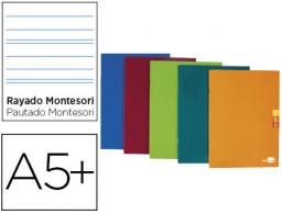 LB64 Libreta Liderpapel Scriptus A5+ 48h 90g/m² Montessori 3,5mm. colores surtidos