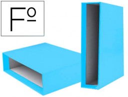 CZ34 Caja archivador de palanca Liderpapel Folio celeste