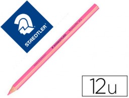 12 lápices de color Staedtler Textsurfer Dry triangular rosa fluorescente