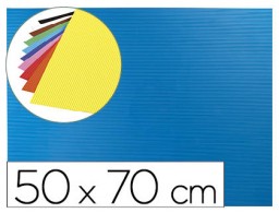 GC04 Goma EVA ondulada Liderpapel 50x70cm. 2,2mm. de espesor azul claro