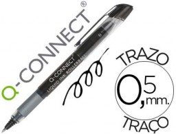 KF50139 Bolígrafo roller Q-Connect tinta negra 0,5 mm.