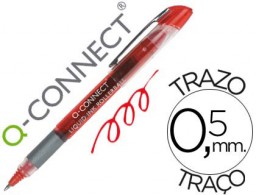 KF50141 Bolígrafo roller Q-Connect tinta roja 0,5 mm.