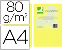 KF01426 500h papel fotocopiadora Q-Connect A4 80g/m² color amarillo intenso