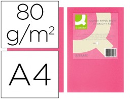 KF16262 500h papel fotocopiadora Q-Connect A4 80g/m² color rosa intenso
