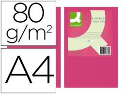 KF16265 500h papel fotocopiadora Q-Connect A4 80g/m² color rosa neçon