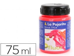 Bote 75ml. pintura acrílica La Pajarita F-03 rojo amapola fluorescente
