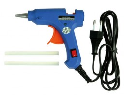 PS01 Pistola termofusible Liderpapel mini 25W con 2 barras de silicona