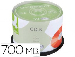 KF18020 50 CD-R Q-Connect imprimibles 700MB 52x 80 minutos