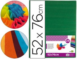 SE30 25h. papel seda Liderpapel 52x76cm. 18g/m² verde oscuro