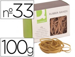 KF10591 100g. gomillas elásticas Q-Connect 90x3mm.