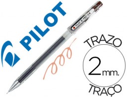 Bolígrafo Pilot punta aguja G-TEC-C4 tinta gel sepia