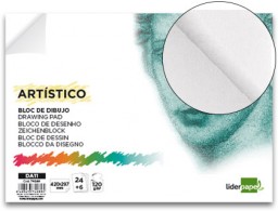 DA11 Bloc dibujo Liderpapel Artístico encolado 297x420mm. 30 hojas 120g/m² sin recuadro