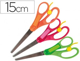 TI08 Tijera escolar Liderpapel 15cm. con resorte