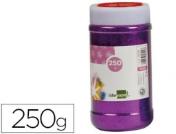 PU15 Bote 250g. purpurina Liderpapel violeta metalizado