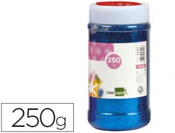 PU16 Bote 250g. purpurina Liderpapel azul metalizado