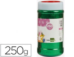 PU17 Bote 250g. purpurina Liderpapel verde metalizado