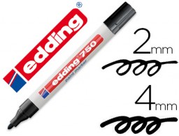 Rotulador edding 750 punta fibra redonda tinta negra