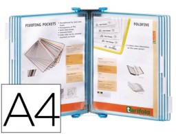 Portacatálogo de pared Tarifold 10 fundas A4 color azul