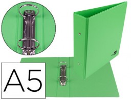 KA21 Carpeta 2 anillas 40 mm. Liderpapel A4 plástico verde pistacho