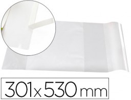 AD09 Forralibro Liderpapel nº30 adhesivo 301x530mm. con solapa ajustable