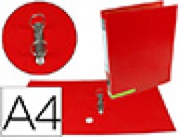 AY23 Carpeta de 2 anillas 25 mm. Liderpapel A-4 rojo