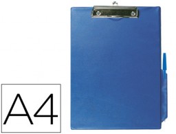 KF01297 Carpeta con pinza Q-Connect A4 PVC azul