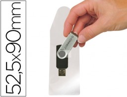 KF22350 10 fundas  Q-Connect autoadhesivas para memorias USB