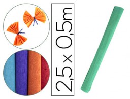 CP29 Papel crespón Liderpapel 50cm.x2,5m. 85g/m² verde