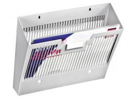 Expositor mural cep poliestireno rejilla 1 compartimento gris