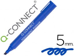 KF26043 Rotulador Q-Connect tinta azul punta biselada