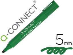 KF01774 Rotulador Q-Connect tinta verde punta biselada