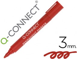 KF26047 Rotulador Q-Connect tinta roja punta redonda