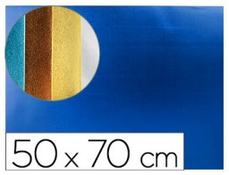 GE85 Goma EVA metalizada Liderpapel 50x70cm. espesor 2mm. azul