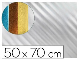 GE89 Goma EVA metalizada Liderpapel 50x70cm. espesor 2mm. plata