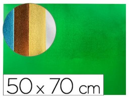 GE92 Goma EVA metalizada Liderpapel 50x70cm. espesor 2mm. verde