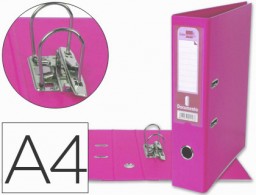 AZ75 Archivador de palanca Liderpapel A4 PVC rosa