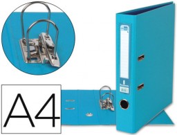 AZ78 Archivador de palanca Liderpapel A4 PVC celeste