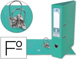 AY28 Archivador de palanca Liderpapel Folio PVC verde claro