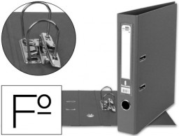 AY32 Archivador de palanca Liderpapel Folio PVC gris