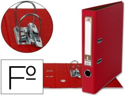AY36 Archivador de palanca Liderpapel Folio PVC rojo